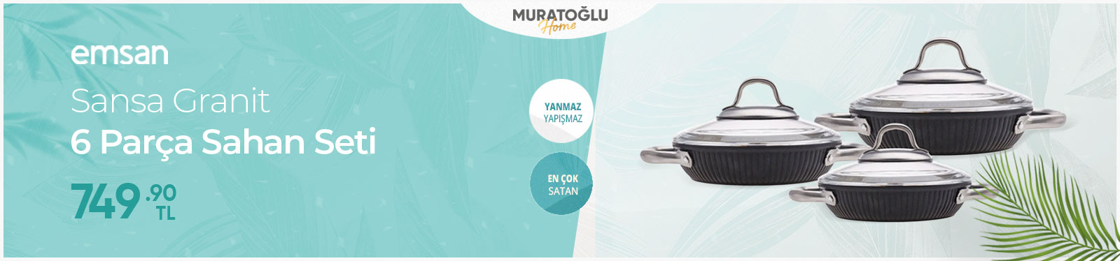 Emsan Sansa Granit 6 Parça Sahan Seti